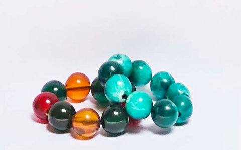 Little Edie vintage art deco bakelite bead bracelets
