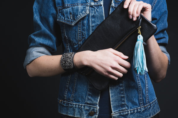 Little Edie Folding Clutch Bag - Grey Gardens