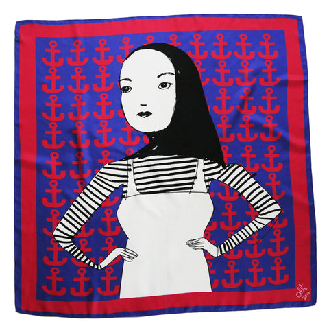 Staunch Little Edie | Anchor Scarf - Grey Gardens