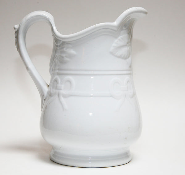 Grey Gardens Ironstone Pitcher Meakin - Grey Gardens