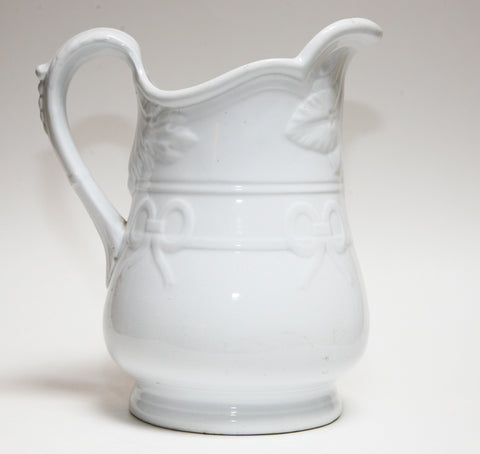 Grey Gardens Ironstone Pitcher Meakin - Grey Gardens
