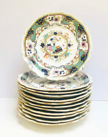 Grey Gardens Vintage hand painted floral plate 