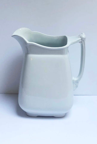 Grey Gardens white ironstone pitcher