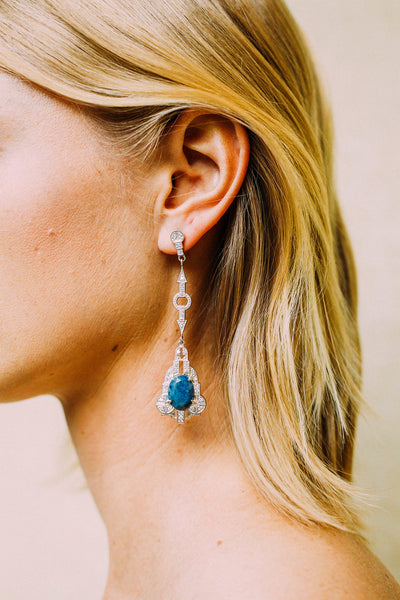 Little Edie Diamond Earrings - Grey Gardens