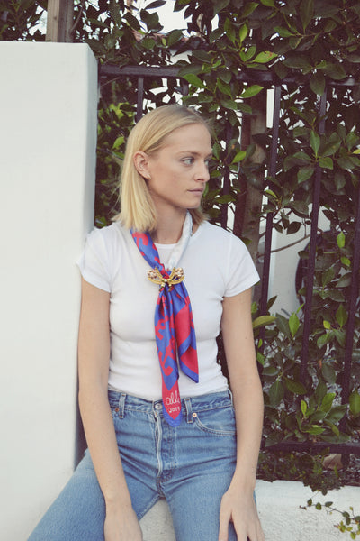 Staunch Little Edie | Anchor Scarf - Grey Gardens