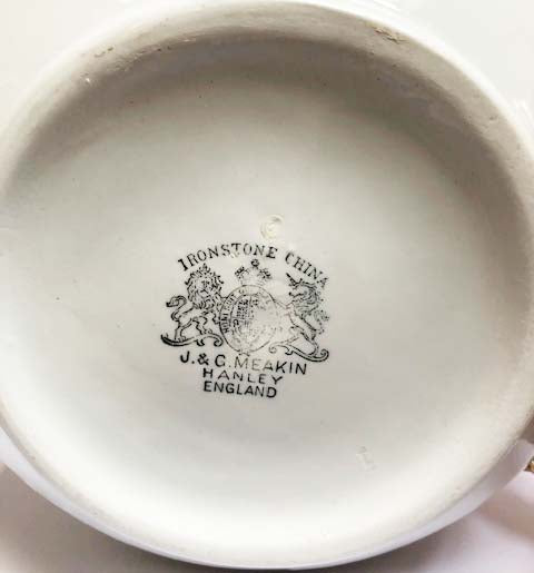 bottom hallmark White Ironstone Pitcher 