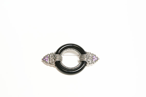 Grey Gardens Vintage Deco Brooch - Grey Gardens