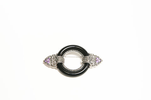 Grey Gardens Vintage Deco Brooch - Grey Gardens