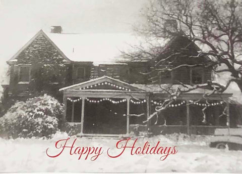 Grey Gardens home in snowy winter 1940