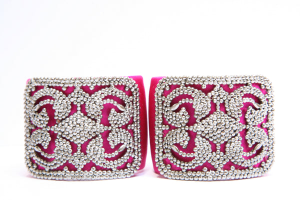 Grey Gardens® Fuchsia Taffeta Cuffs - Grey Gardens
