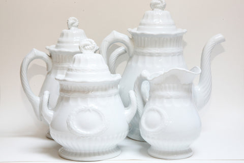 Grey Gardens Vintage Ironstone Set Elsmore and Forster "Laurel Wreath" - Grey Gardens