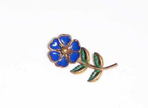 Grey Gardens Little Edie blue flower broocher brooch