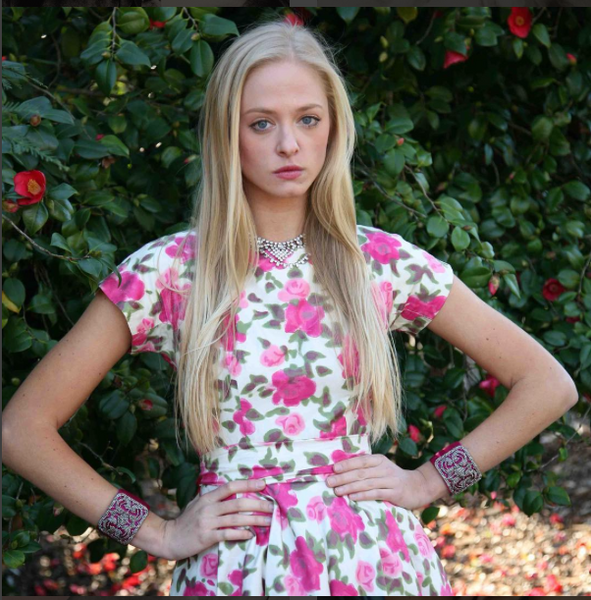 Grey Gardens® Fuchsia Taffeta Cuffs - Grey Gardens