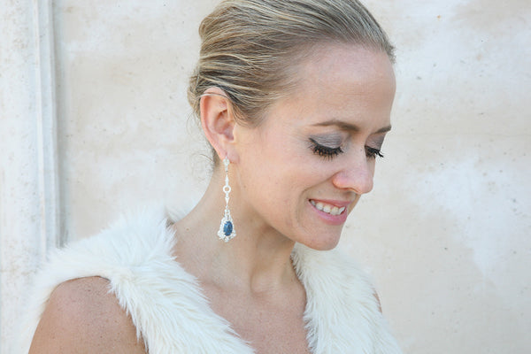 Little Edie Diamond Earrings - Grey Gardens