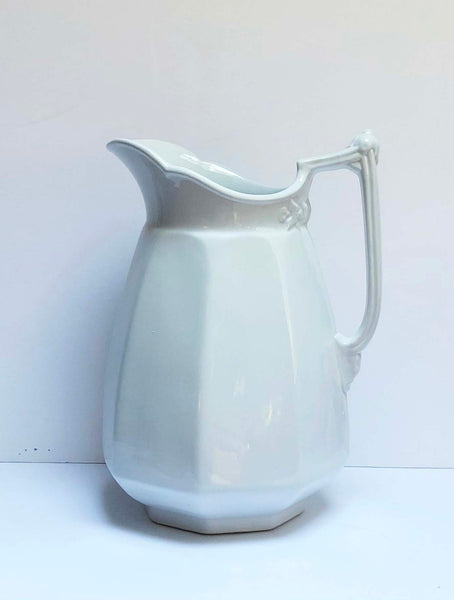 Grey Gardens vintage ironstone pitcher by Meakin