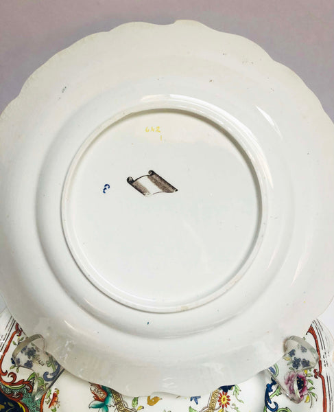 Grey Gardens vintage plate back view