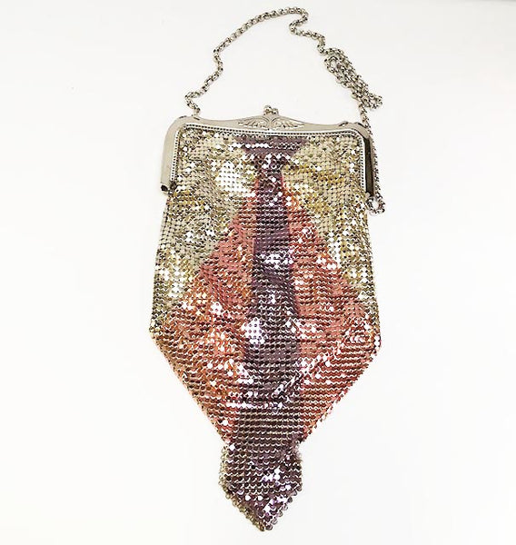 Mesh Metallic evening bag