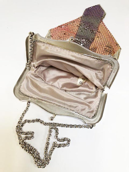 Mesh Metallic evening bag